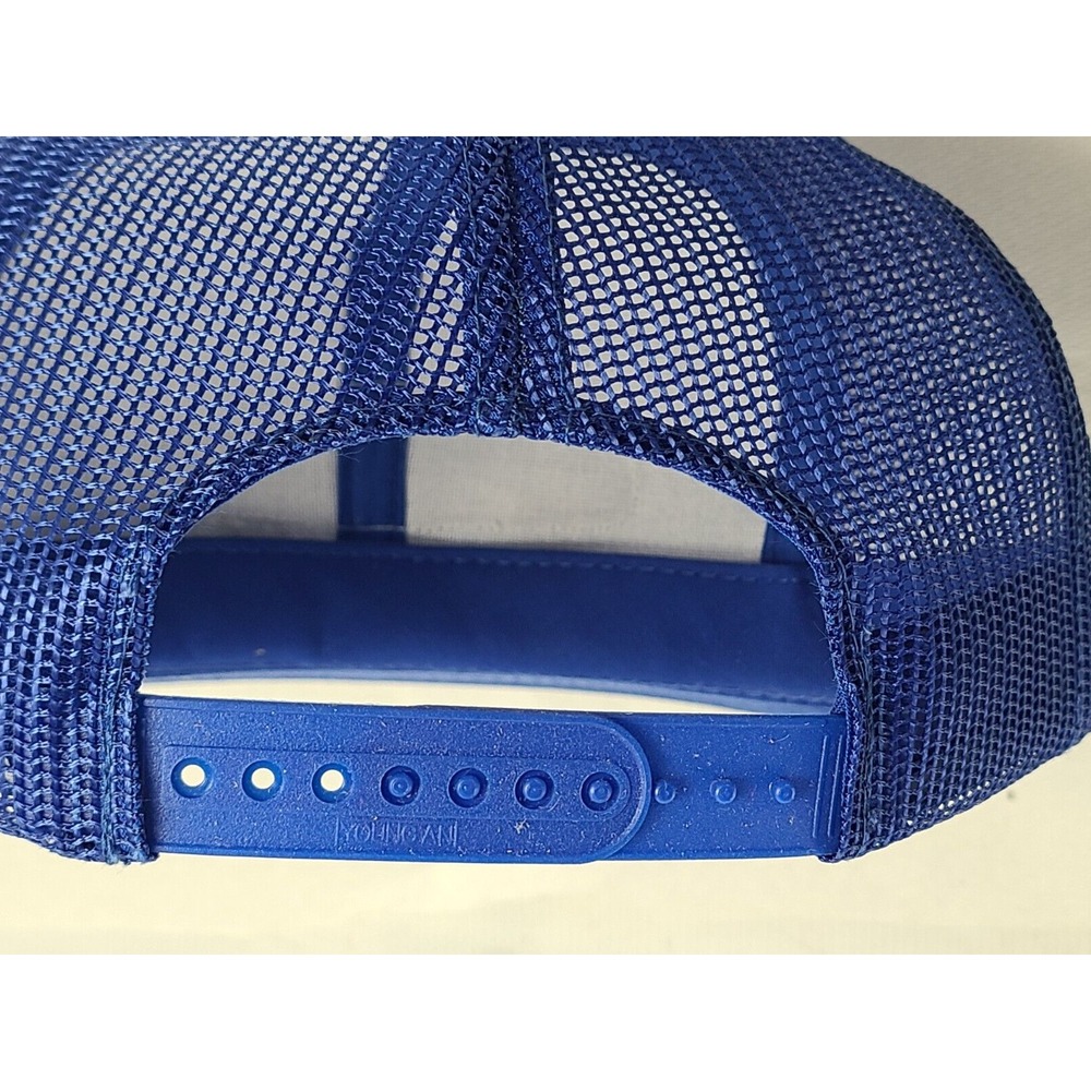 Vintage American Trucking Snapback Trucker Hat Cap 1980s Blue Mesh - Picture 6 of 6